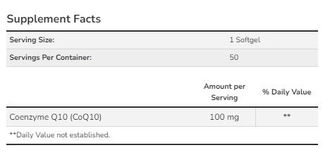 CoQ10 100mg - 50 sgels (Коэнзим Q10) - 65 - Molodo
