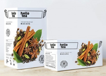 Чай черный пряный Hello Tea Masala (Хелло Ти Масала) со специями в пакетиках, 20 шт - 64 - Molodo