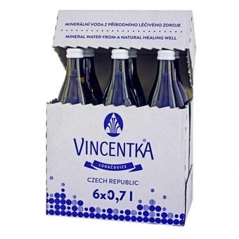 VINCENTKA 0,7 вода слабогазированная, в стеклянной бутылке, 6 шт. - 60 - Molodo