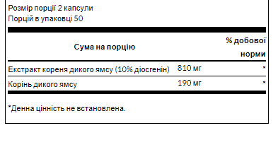 Full Spectrum Wild Yam 400mg - 60caps (Дикий ямс) - 64 - Molodo