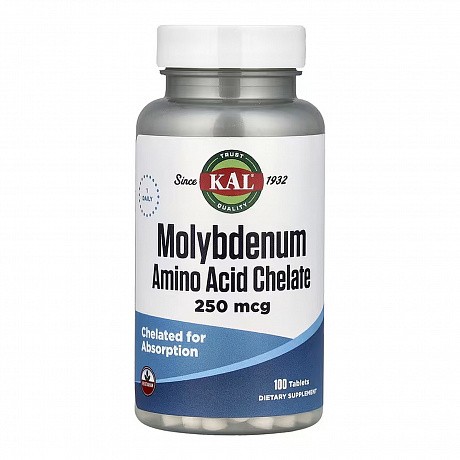 Molybdenum Amino Acid Chelate 250 mcg - 100 tabs (Молибден) - 66 - Molodo