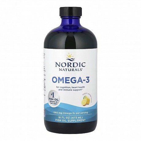 Omega-3 - 473ml Lemon (рыбий жир с лимонным вкусом.) - 64 - Molodo