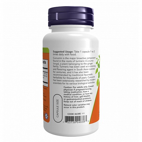 Turmeric Curcumin Extract - 120 veg caps (Куркума) - 68 - Molodo