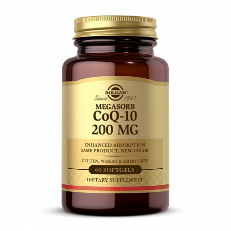 Megasorb CoQ-10 200mg - 60 softgels (Solgar Убихинон в масляной основе) - 66 - Molodo