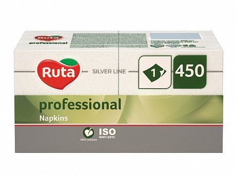 Серветки паперові Ruta Professional 24х24 450л 1шарова біла - 57 - Molodo