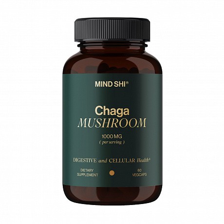 Chaga Mushroom 1000 mg - 60 veg caps (Чага) - 65 - Molodo