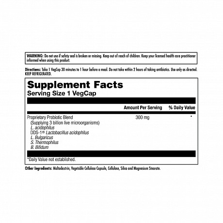 Acidophilus Probiotic-5 - 60 vcaps (Ацидофільні пробіотики) - 67 - Molodo
