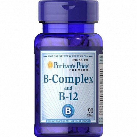 B-Complex B-12 – 90tabs (Комплекс витаминов группы B, В-12) - 64 - Molodo