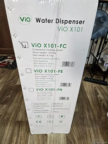 Кулер для води VIO X101-FC  белый, компрессорное охлаждение - 64 - Molodo