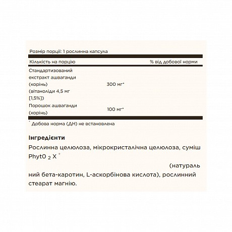 SFP Ashwagandha Root Extract - 60 vcaps (Solgar Экстракт и порошок корня ашваганды) - 67 - Molodo