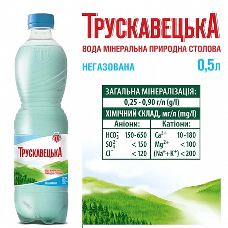 Трускавецька 0,5 л вода негазована, 8 шт - 66 - Molodo