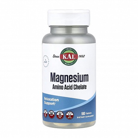Magnesium Amino Acid Chelate 220mg - 100 tabs (Магний) - 65 - Molodo