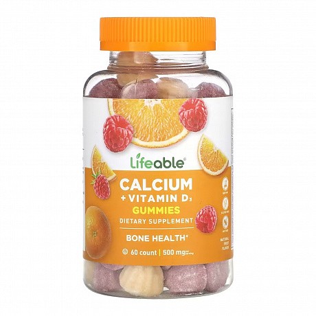 Calcium + Vitamin D Adult - 60 gummies (Кальцій з вітаміном D3) - 65 - Molodo