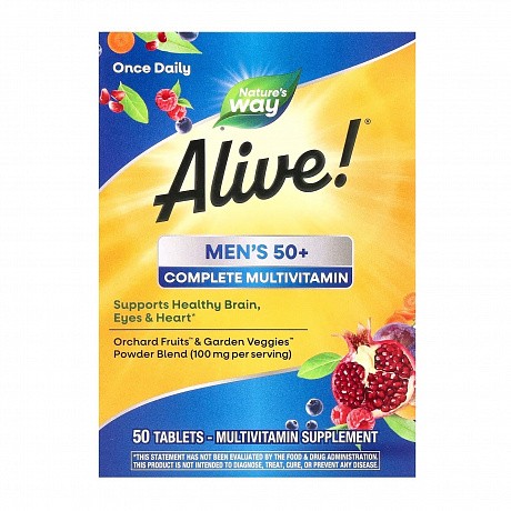 Men's 50+ Complete Multivitamin - 50 tabs (Мультивітаміни для чоловіків 50+) - 65 - Molodo