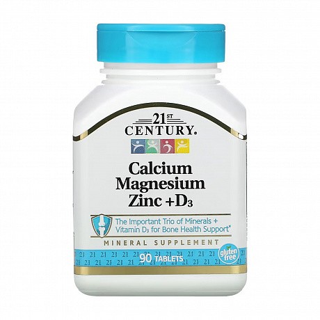 Cal Mag Zinc + D - 90 tabs (Кальций, Магний, Цинк + Витамин Д3) - 64 - Molodo