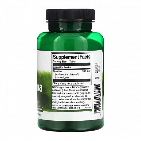 Spirulina 500mg - 180 tabs (Спирулина) - 65 - Molodo