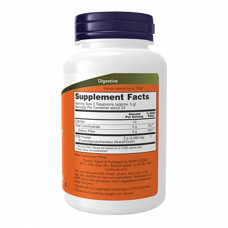 NutraFlora® FOS Powder - 113g (НутраФлора, Пребіотик) - 66 - Molodo