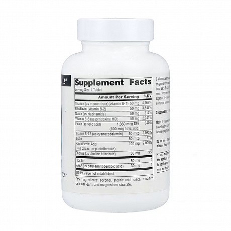 Vitamin B-50 Complex 50mg - 50 tabs (Source Naturals Комплекс вітамінів групи B) - 67 - Molodo