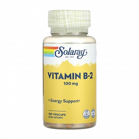 Vitamin B-2 100mg - 100 vcaps (Вітамін В2 Solaray 100 мг) - 65 - Molodo