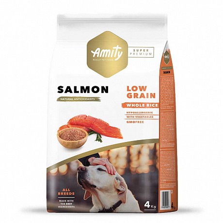 AMITY Super Premium Salmon, сухий корм для дорослих собак, з лососем  4 кг - 59 - Molodo