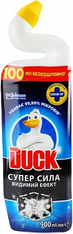 Средство для унитаза DUCK Суперсила Видимый эффект 900 мл - 60 - Molodo
