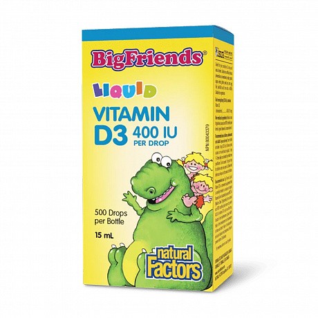 BigFriends Liquid Vitamin D3 400 IU – 15ml (Витамин Д3 для детей) - 64 - Molodo