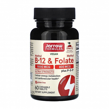 Methyl B-12 & Methyl Folate - 60 tabs (Метил B-12 та Фолат) - 64 - Molodo