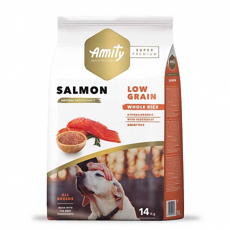 AMITY Super Premium Salmon, сухий корм для дорослих собак, з лососем  14 кг - 59 - Molodo