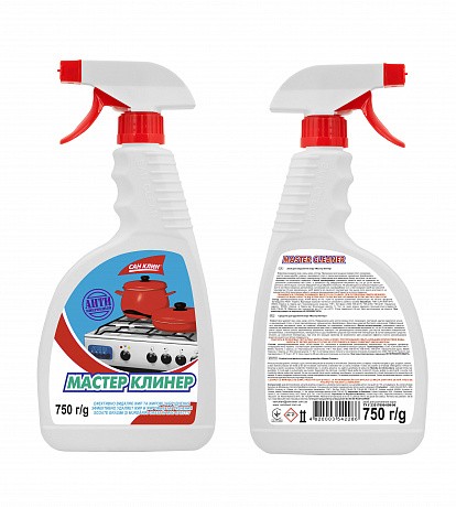 Средство для удаления жира с плит Сан Клин Мастер Клинер, 750 г - 60 - Molodo