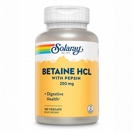 Betaine HCl 250mg - 180 veg caps (Бетаин) - 64 - Molodo