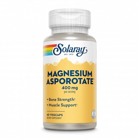 Magnesium Asporotate 400mg - 60 vcaps (Магнію Аспоротат Solaray) - 65 - Molodo