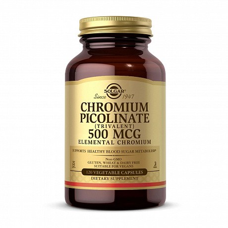 Chromium Picolinate 500mcg - 120 veg caps (Піколінат хрому) - 64 - Molodo
