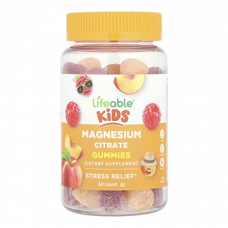 Magnesium Citrate Kids - 60 gummies (Магний цитрат для детей) - 65 - Molodo