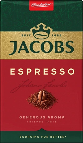 Кава мелена Jacobs Monarch Espresso (Якобс Монарх Еспресо) темне обсмаження 230 г (пакет) - 67 - Molodo