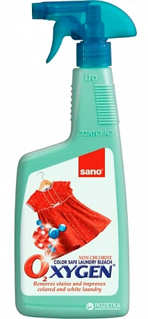 Відбілювач та плямовивідник кисневий Sano Oxygen Stain Remover, спрей 750 мл - 60 - Molodo