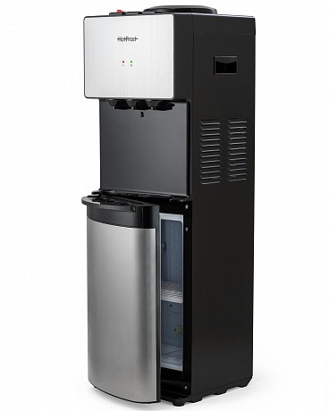 Кулер для води HotFrost V400BS чорний з сріблястим, з шафкою-холодильником, компресорне охолодження - 76 - Molodo