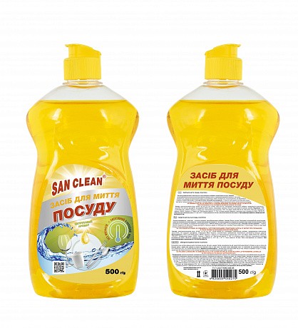 Средство для мытья посуды Сан Клин Лимон 500 г - 60 - Molodo