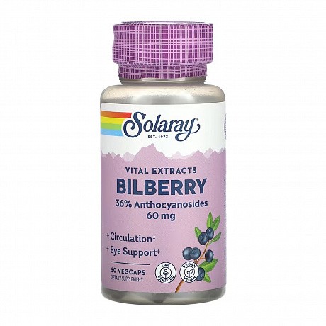 Bilberry Berry Extract 60mg - 60 veg caps (Екстракт чорниці) - 63 - Molodo