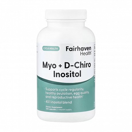 Myo + D-Chiro Inositol - 240 caps (Мио-инозитол и D-хиро инозитол) - 65 - Molodo