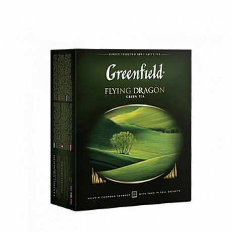 Чай зеленый Flying Dragon Greenfield (100 пак.) - 58 - Molodo