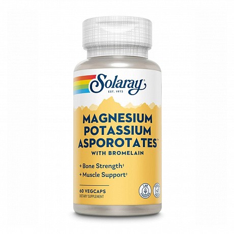 Magnesium & Potassium Asporotate - 60 vcaps (Магнію та калію Аспоротат з бромелайном) - 64 - Molodo