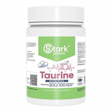 Stark Taurine Mega Tabs 500 mg - 200 tabs (аминокислота таурин) - 64 - Molodo