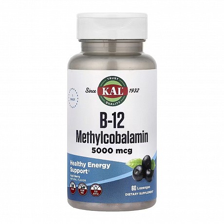 B-12 Methylcobalamin 5000mcg - 60 lozenges (Метилкобаламін B-12) - 64 - Molodo