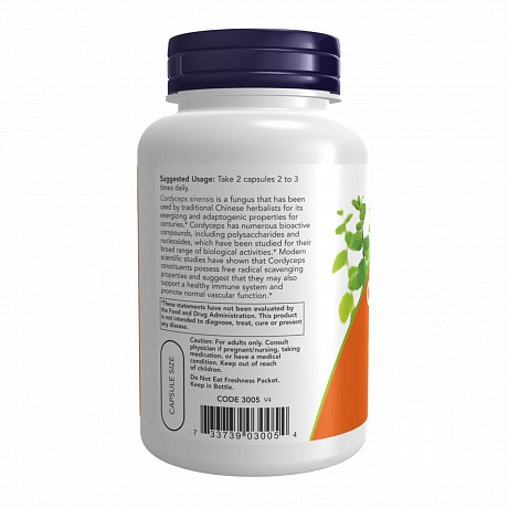 Cordyceps 750 mg - 90 vcaps (Кордіцепс) - 67 - Molodo