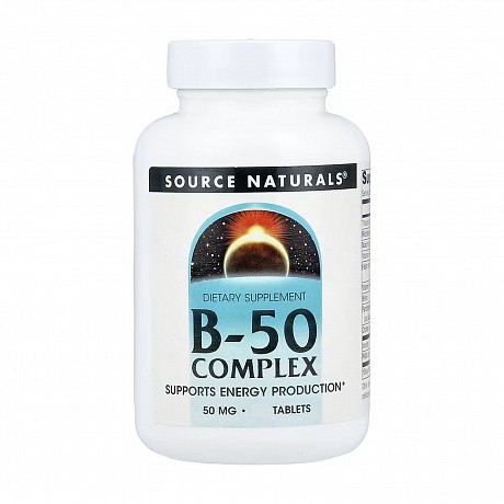 Vitamin B-50 Complex 50mg - 50 tabs (Source Naturals Комплекс вітамінів групи B) - 66 - Molodo