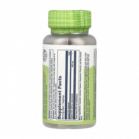 Slippery Elm Bark 400mg - 100 vcaps (Solaray, красный вяз) - 64 - Molodo