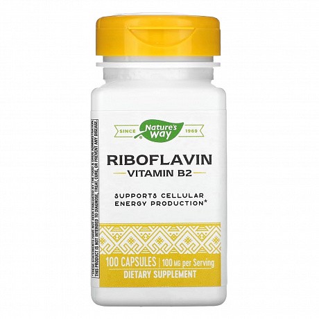 Riboflavin Vitamin B2 - 100 caps (Рибофлавин вітамін B2) - 65 - Molodo