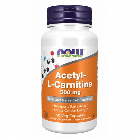 Acetyl L-Carnitine 500mg - 50 veg caps (Ацетил-L Карнітін) - 65 - Molodo
