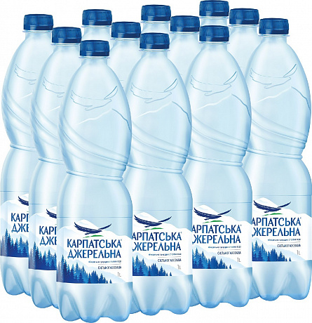 Карпатська Джерельна 1 л вода газована, 6 шт. - 59 - Molodo