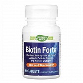 Biotin Forte 5 mg - 60 tabs (Биотин) - 75 - Molodo